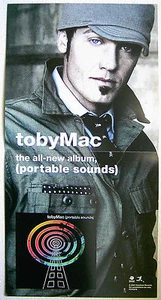 tobymac PORTABLE SOUNDS 2007 promo poster FLAT -- 2-SIDED -- 12 x 24 inch - Picture 1 of 2