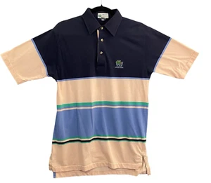 Vtg LACOSTE Men Polo Shirt Tour Collection Short Sleeve Sz M Multicolor 35-2 - Picture 1 of 8