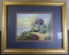Lovely Vintage Framed Thomas Kinkade Print A New Day Dawning With Certificate
