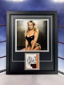 Stacy Keibler Signed Cut JSA Auto Custom Framed Wwe Wrestling Model - Picture 1 of 3