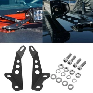 Par de soportes de montaje de barra de luz LED de 20-22" techo Jeep Wrangler JK 2007-2017 - Imagen 1 de 12