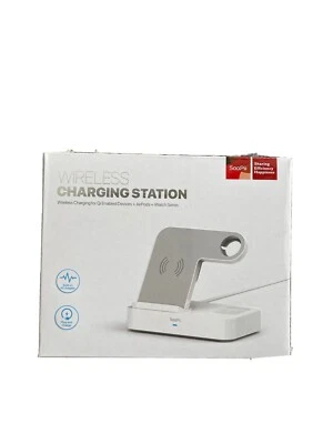Soopii Wireless Charger 4 In 1, Charging Station Built-in QC 3.0 AC Adapter 15w  - Image 1 of 4