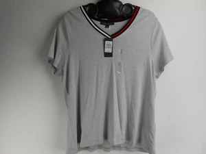 Tommy Hilfiger Women's T-Shirt Stripped Sz 1X Brand New With Tags (M20) - Picture 1 of 7