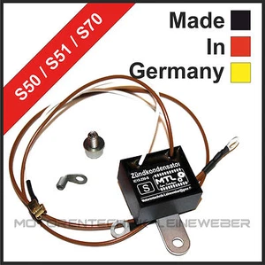 SIMSON Außen-liegender Zünd-Kondensator für Unterbrecher S50 S51 S70  IC17-220-S - Bild 1 von 8