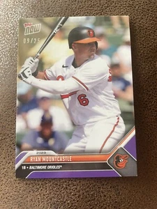 2023 Topps Now Road To Opening Day Purple Parallel Ryan Mountcastle #/25 Orioles - Picture 1 of 2