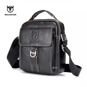 Bull Captain modische Echtleder Herren Massagetasche Business und Reisetasche - Bild 1 von 6