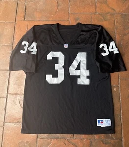 Vintage Russell Athletic NFL Los Angeles Raiders Bo Jackson Trikot Größe 52 LESEN - Bild 1 von 10
