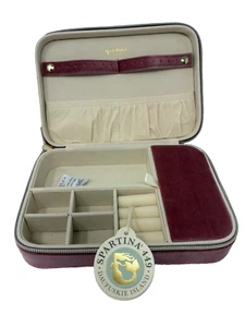 Estuche de Viaje Joyería Spartina 449 Terciopelo Rojo NUEVO - Imagen 1 de 3