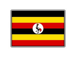 #2746 Uganda Flag World Country Sticker Waterproof Vinyl Decal Die-Cut Car - Picture 1 of 1