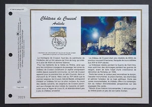 Blatt CEF 1. Tag 1385 1998 Château de Crussol Ardèche - Bild 1 von 1