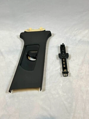 Seat belt B Pillar Trim Right (BLACK) With Belt Height Adjuster for Audi A4 S4 - Image 1 of 4