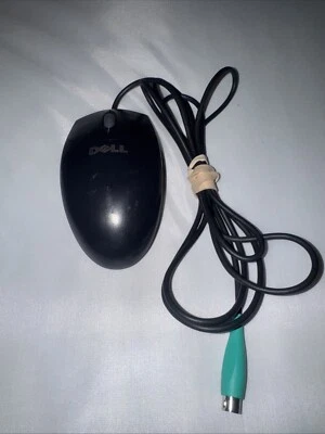 Vintage DELL Logitech PS/2 Wired Mechanical Ball Wheel Mouse Model MO71KC - Image 1 of 3