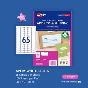 Avery Address Labels Mailing Printable Shipping Label For Printer GIFTS50 ID LB4 - Foto 1 di 6