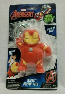 Marvel Avengers Wibbly Boppin' Pals Iron Man Action Figure Blow Up Ball - Picture 1 of 2