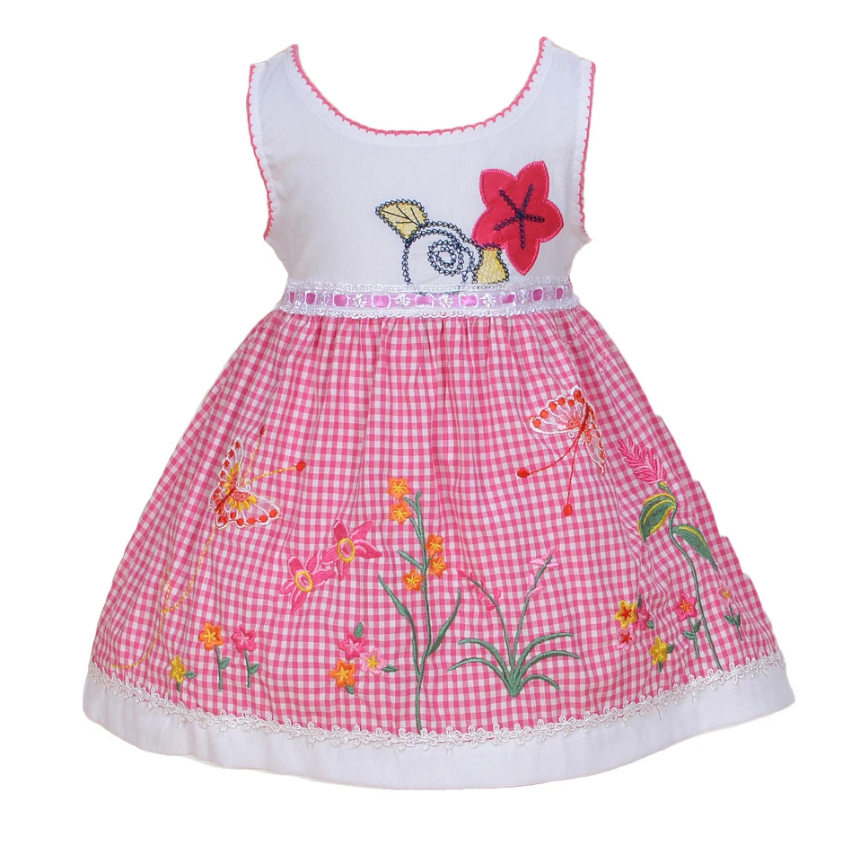 CINDA Baby Mädchen Blumen Party Kleid in Rosa Schwarz 3 6 9 12 18 24 Monate