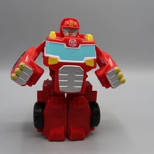 Transformers Rescue Bots Heatwave Fire-Bot Playskool Heroes Fire Truck Red - Picture 1 of 6
