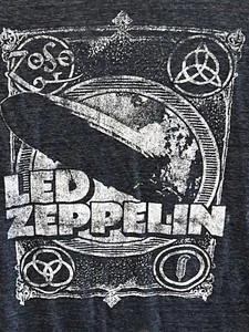 De colección Años 90 Led Zepplin Estampado Frontal Completo Negro Para Hombre XL ¡Envío Rápido Gratis! - Imagen 1 de 7