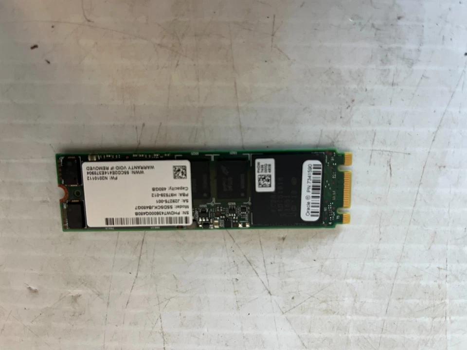 Intel 480GB SATA 6GB/s M.2 2280 SSDSCKJB480G7R ORACLE 7341590 - Image 1 of 1