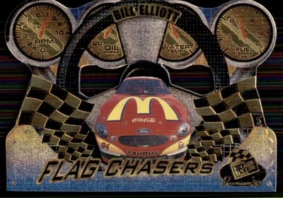 1998 Press Pass Premium Flag Chasers Die-Cut #FC26 Bill Elliott - Image 1 of 2