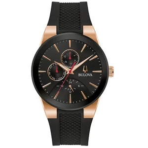 Bulova Men's Classic Black Dial Watch - 97C112 - Picture 1 of 1