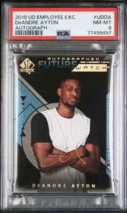 2019 UD Employee Exc Autograph #UDDA Deandre Ayton PSA 8 NM-MT - Picture 1 of 3