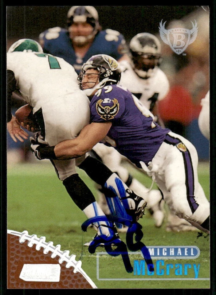 1998 Topps Stadium Cl MICHAEL MCCRARY Signed Card auto autograph SEAHAWKS RAVENS - Image 1 of 1