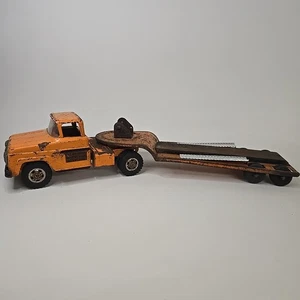 Vinatge Tonka LKW mit Low Boy Anhänger - Bild 1 von 11