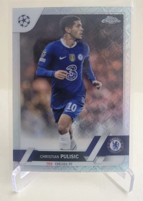2022-23 TOPPS CHROME UEFA CHRISTIAN PULISIC TOPPSFRACTOR #144 Ser #34/52 CHELSEA - Image 1 of 2