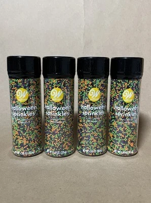 Wilton Halloween Nonpareils Sprinkles for Cupcakes & Cookies 4-pack. 4.69 oz. - Image 1 of 2