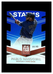 2015 Panini Elite Status Die Cut #155 Pablo Sandoval 9/48 Boston Red Sox - Picture 1 of 2