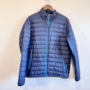 Patagonia Piumino Maglione Giacca Uomo L Navy Tampone Riparazione Patch Leggi - Foto 1 di 13