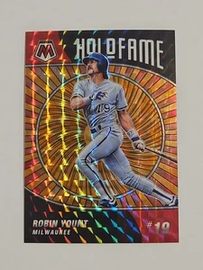 2022 Panini Mosaic #HF-9 Robin Yount /99 Reactive Orange Mosaic Prizm Brewers - Picture 1 of 2