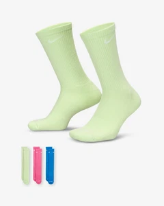 Gr. L Nike Everyday Plus gepolsterte Herrensocken 3 Paar gelb pink blau SX6888-969 - Bild 1 von 6