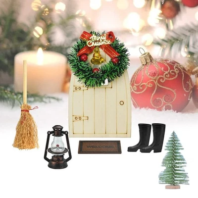 TANCUDER 7 Pezzi Set di Accessori Casa delle Bambole di Natale in Miniatura - Immagine 1 di 4