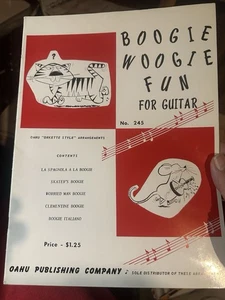 1961 Folio BOOGIE WOOGIE FUN FOR GUITAR - Picture 1 of 4