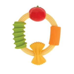 Nuby Pasta Ring Teether - Soft Silicone, Multi-Textured Surface, Easy Grip, Teet - Picture 1 of 7