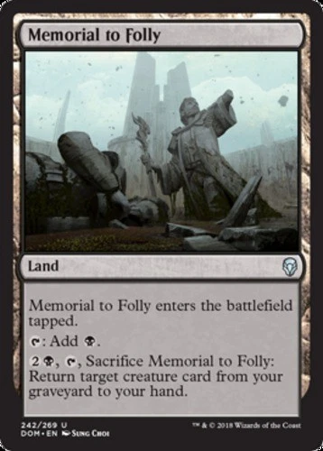 Memorial to Folly - Dominaria #242/269 MTG Magic The Gathering - Image 1 of 1