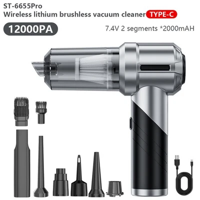 Cordless Handheld Vacuum Cleaner Small Mini Portable Car Auto Home Wireless USNb - Image 1 of 4