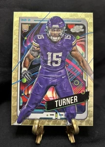 Dallas Turner 2024 TOPPS Chrome Cosmic SUPERFRACTOR 1/1 Rookie Rc Vikings - Picture 1 of 4