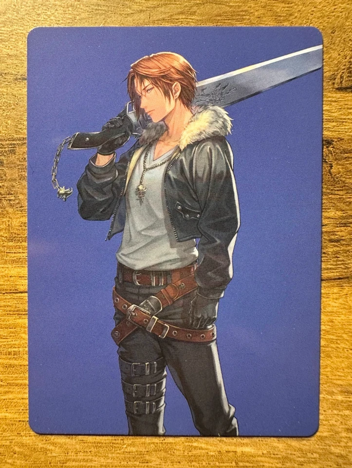 Magic MTG Final Fantasy Squall, SeeD Mercenary 47/53 Art Series Full Art - Image 1 of 2