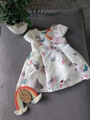 New Ted Baker Baby Girls Unicorn Magical Occasion Dress Floaty 9-12m Gift Spring - Image 1 of 4
