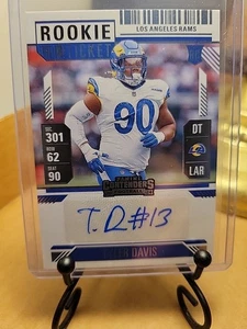 2024 Contenders Tyler Davis Rookie Ticket Auto Rookie No. 291 Rams RC - Picture 1 of 2
