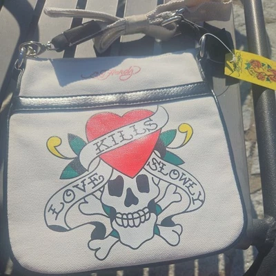Y2K Deadstock Ed Hardy White Shoulder Bag (read description) - Image 1 of 4