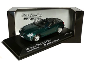 Mercedes Benz SLK in Grün Metallic Bj 2004 1:43 Minichamps 400033130 NEU & OVP - Picture 1 of 9