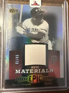 2006 Upper Deck Epic Materials Roberto Clemente Patch /65 Game Used Pants HoF