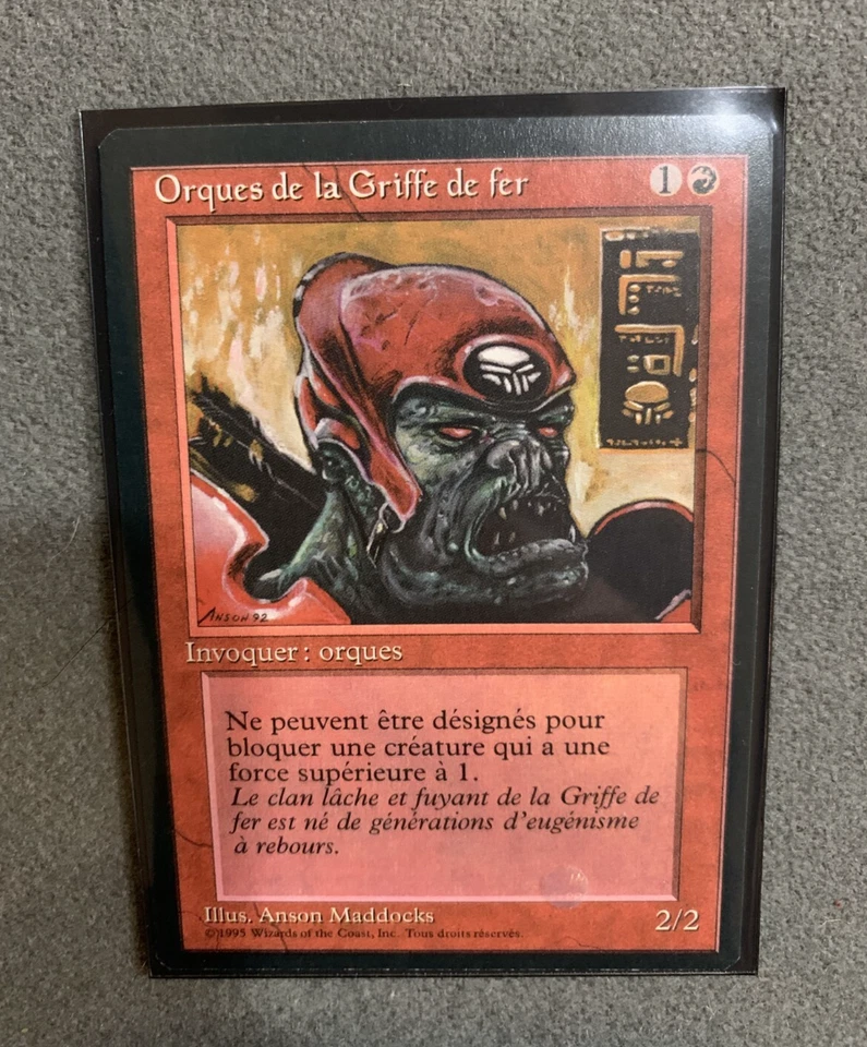 Magic: The Gathering MTG Ironclaw Orcs - French 4th Edition FBB - Near-Mint/NM!! - Image 1 of 1