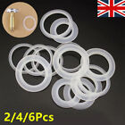 Uk 2-6X Washer Ring Gasket Plug Caps Pop Up Basin Replacement Waste Seal Adapter