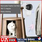 UK Rechargeable Funny Lamp Toy Rotating Feather Cat Teaser for Home Pet Accessor