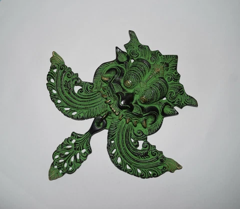 Yali Wall Hanging Brass Cultural Art Temple Wall Decoration Accessories EK424 Cover