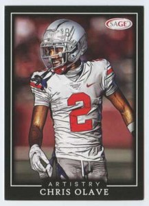 2022 SAGE Artistry Black Border #39 Chris Olave NM-MT ID:56653